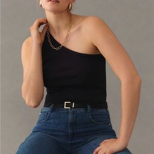 Black One-Shoulder Top